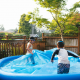 Confort si Distractie in Aer Liber: Salteaua si Piscina Gonflabila