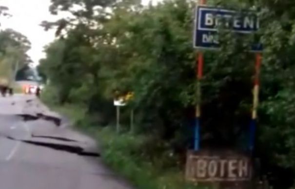 VIDEO INCENDIAR Drum Național din România în stare jalnică | Nationalul.ro