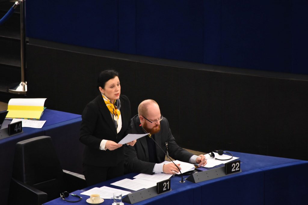 Aspecte introductive de la întâlnirea ministrului Justiției Tudorel Toader cu Vera Jourova,actualul comisar european