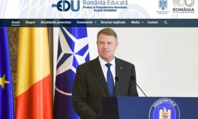 Preşedintele României Klaus Iohannis a lansat proiectul intitulat „România educată”