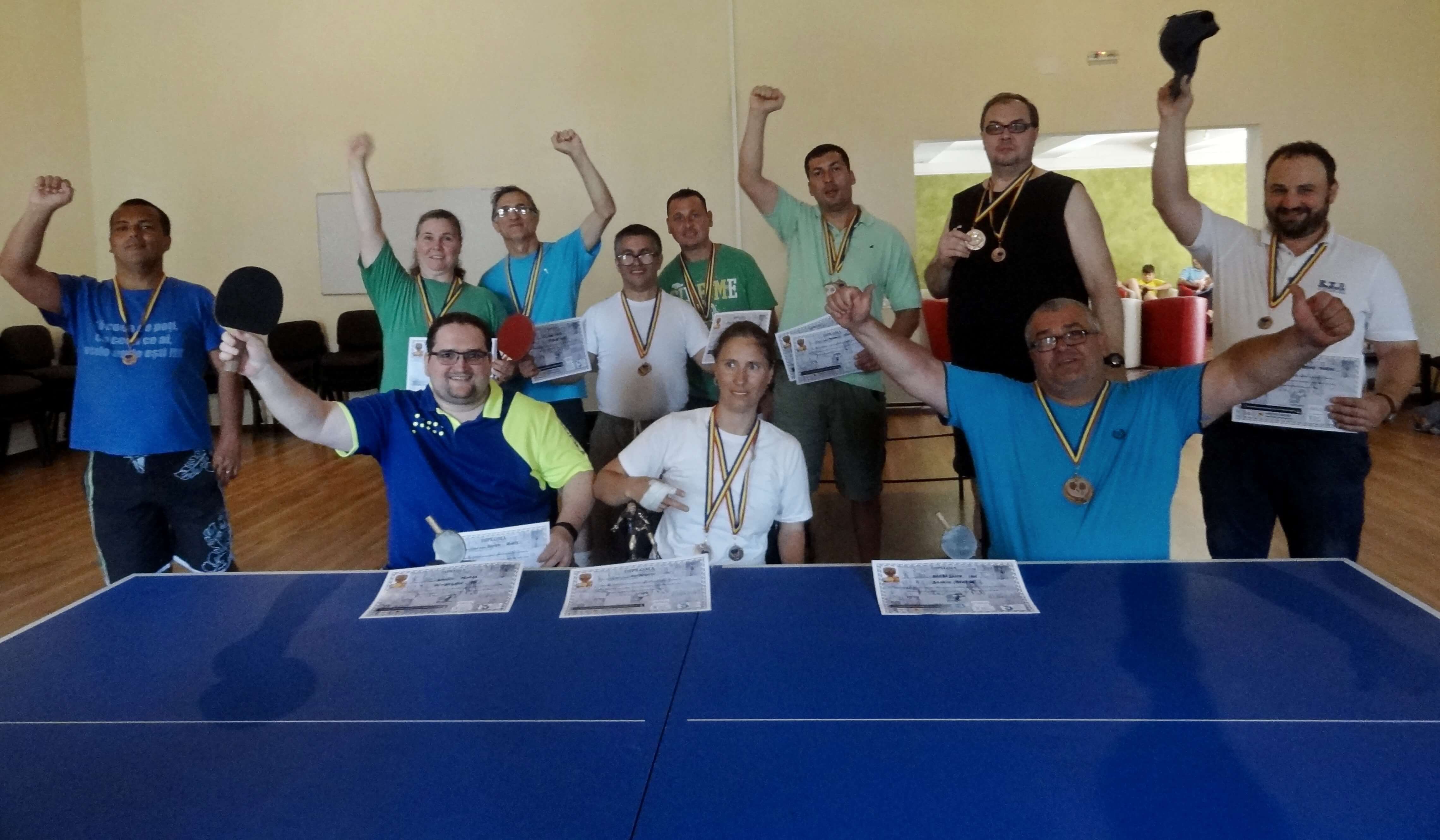 Cupa Ciresar la Tenis de Masa a persoanelor cu dizabilitati si-a desemnat castigatorii