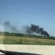 Camionetă, în flăcări într-o comună din Prahova. Focul s-a extins şi la un stâlp de susţinere a electricităţii