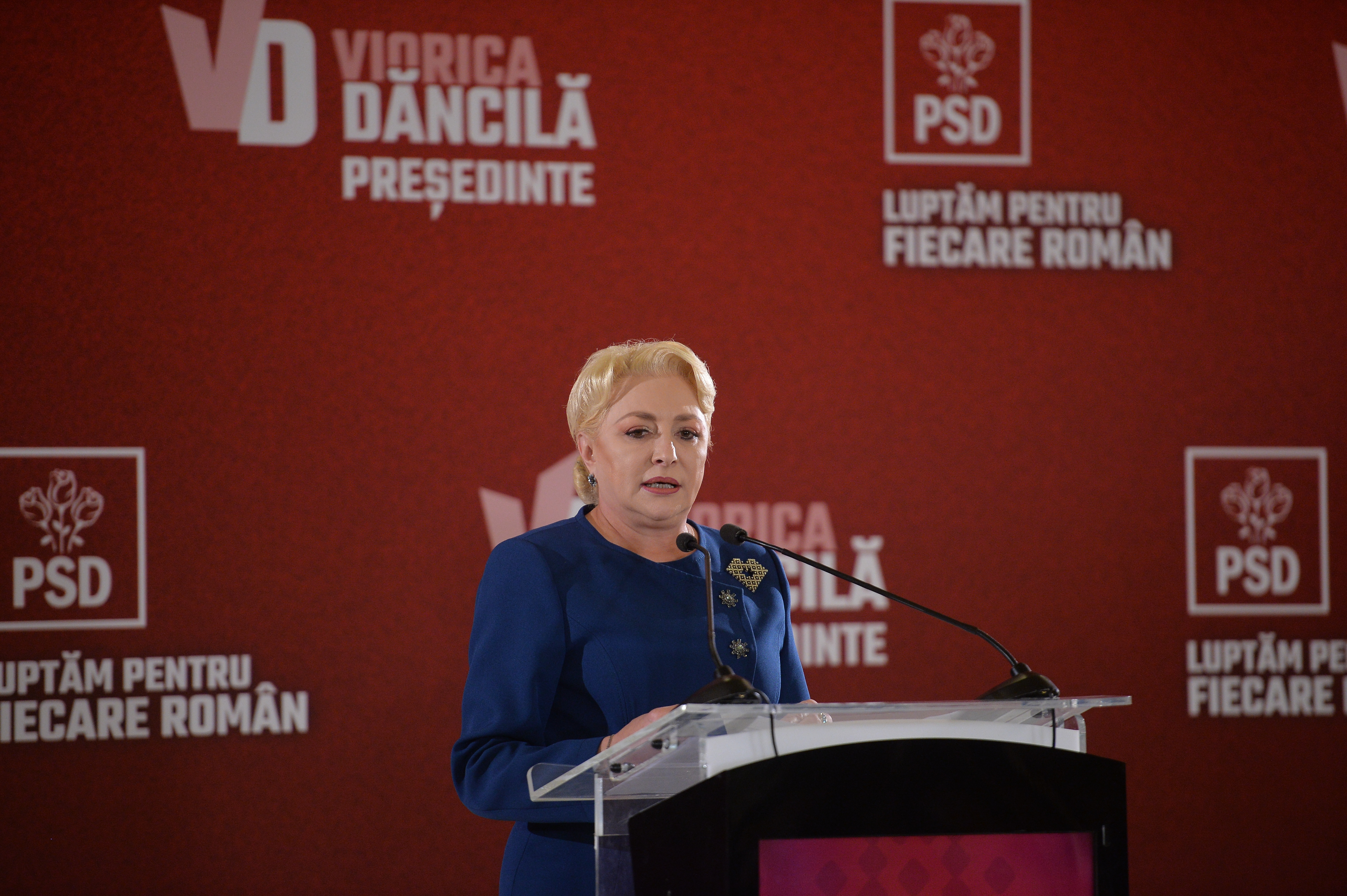Conferinţă maraton de două ore şi jumătate a Vioricăi Dăncilă