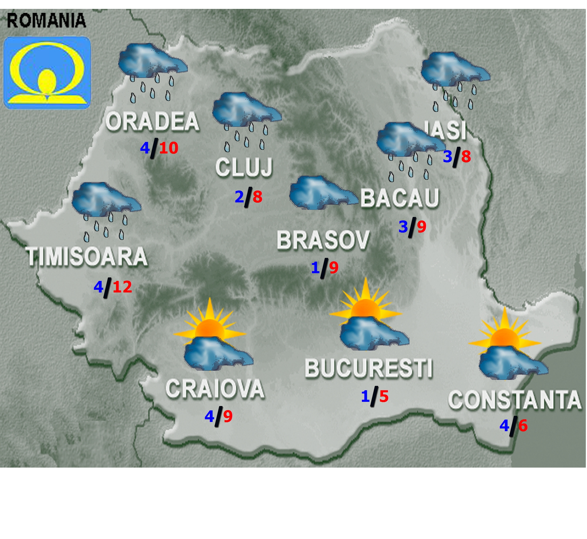 METEO | Cum va fi vremea luni, 10 februarie