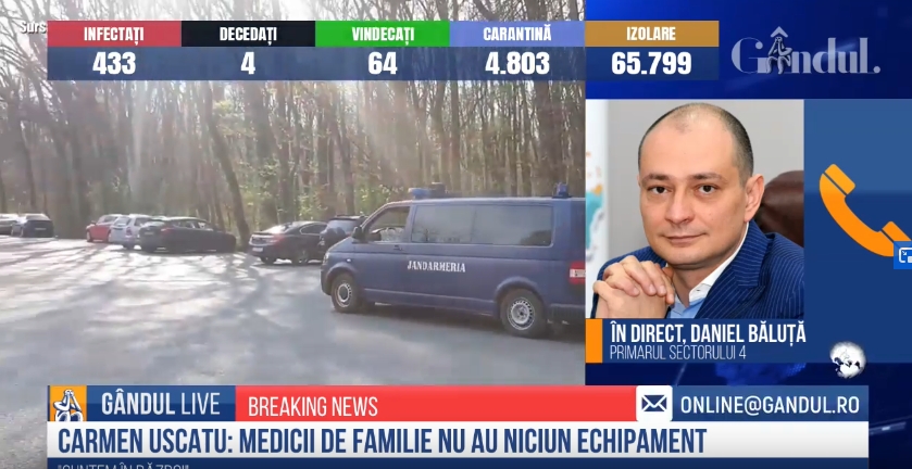 GÂNDUL LIVE. Daniel Băluță, primarul Sectorului 4: „Am închis cele 300 de locuri de joacă. E extrem de important să luăm măsuri energice!”