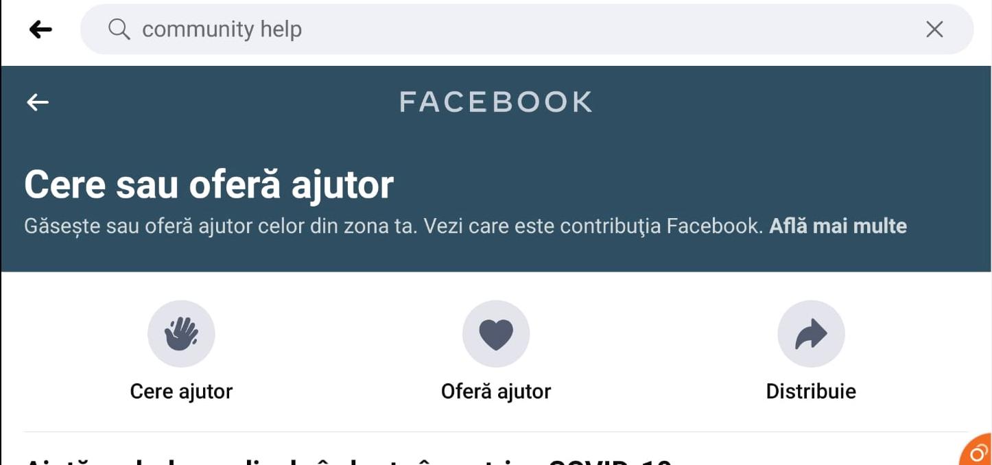SOCIAL MEDIA | Anunțul făcut de Facebook: „Utilizatorii români pot să ceară ajutor”