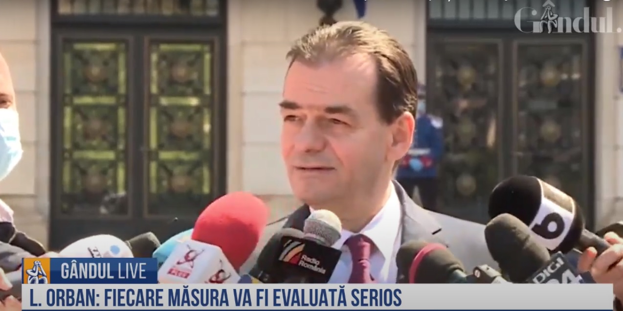 OFICIAL. Premierul Ludovic Orban: Măsura de șomaj tehnic în cazul bugetarilor ar fi fost eficientă dacă puteam să o aplicăm o lună / S-ar putea face triaje la școli și la locurile de muncă