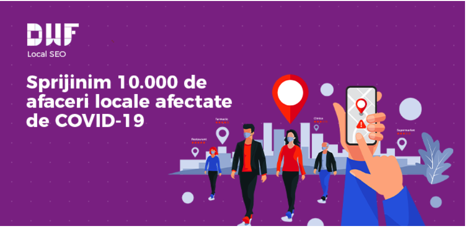 DWF ajută 10.000 de locatii afectate de COVID-19 să își îmbunătățească vizibilitatea locală în Google