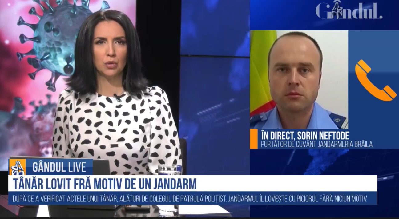 GÂNDUL LIVE. Sorin Neftode, IJJ Brăila, reacție după ce un jandarm a lovit un biciclist. Ce făcuse tânărul în urmă cu câteva zile