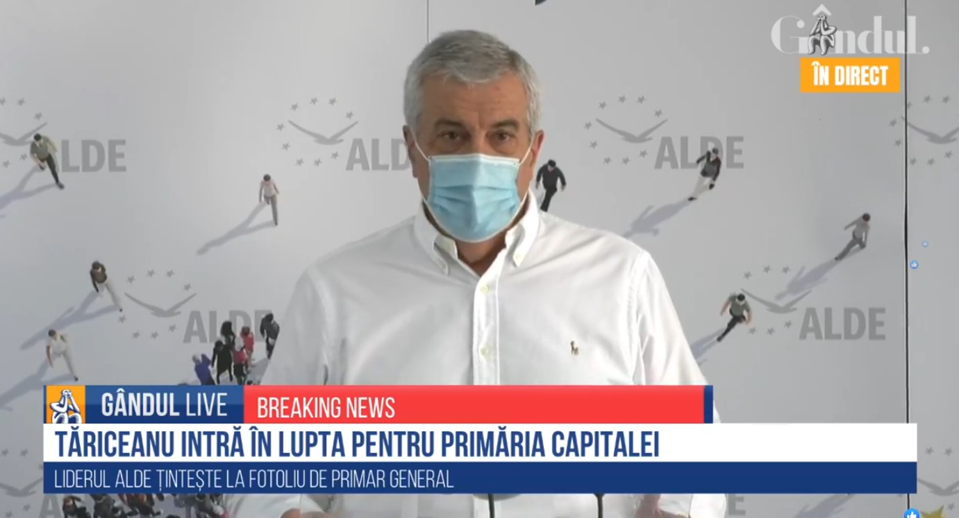 GÂNDUL LIVE. Călin Popescu Tăriceanu, în lupta pentru Primăria Capitalei: „De 30 de ani, Bucureștiul are un electorat liberal și are nevoie de un candidat pe măsură”