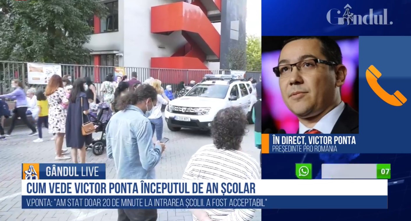 Victor Ponta, în direct la Gândul Live: „Învățământul public, în responsabilitatea Guvernului. Este o fugă de răspundere!”