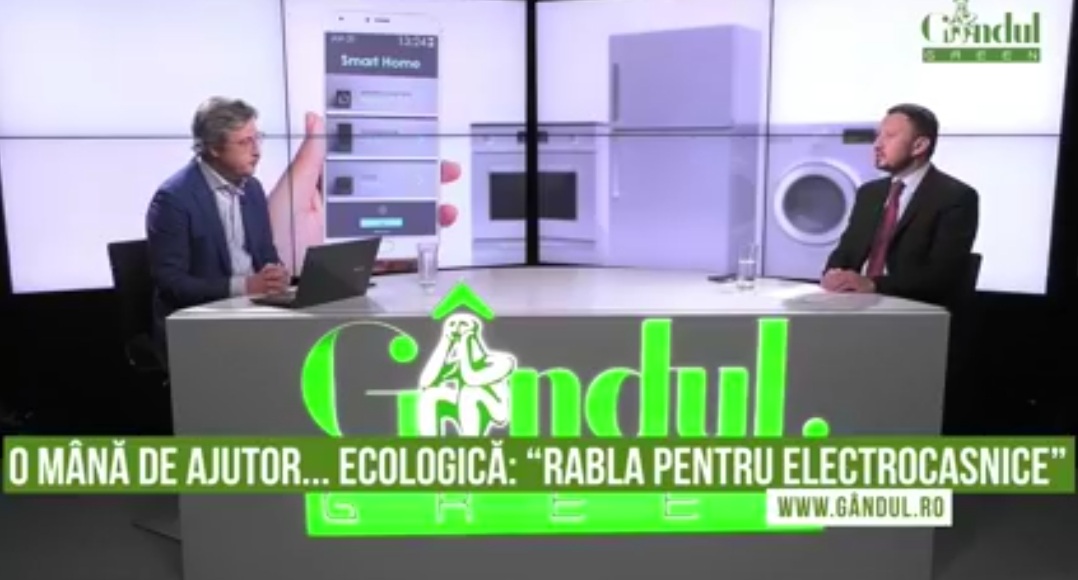 Mircea Fechet, Secretar de Stat la Gândul Green: „Am hotărât că programul „Rabla Electrocasnice” va deservi peste 100.000 de români, în 2020” | Stejara Pircan- eMAG: „Din prețul unui produs în promoția Black Friday se poate deduce valoare voucher-ului” | Valentin Negoiță – Ecotic: „Miza ecologică este completată de cea tehnologică și cea socială”