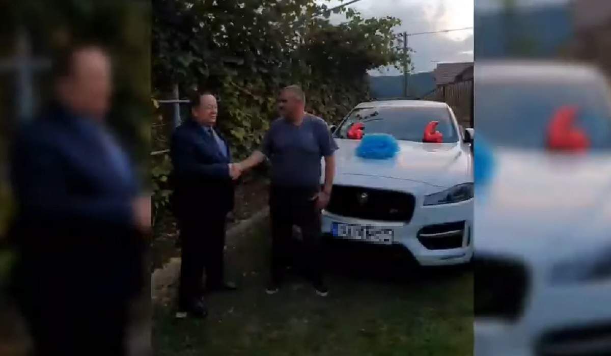 „Jaguar” cu fundă pentru un primar proaspăt ales: „Să știe toată lumea, eu sunt un om foarte pretențios” (VIDEO)