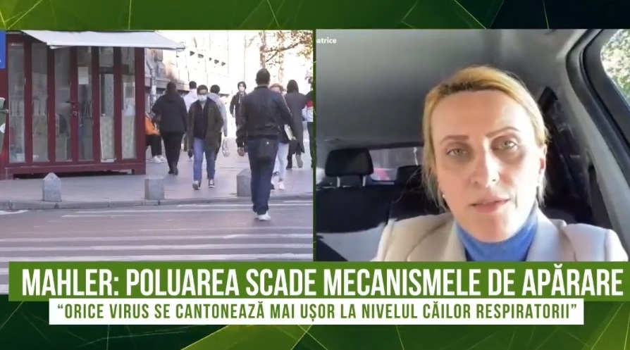 Dr. Beatrice Mahler la Gândul Green: ”Poluarea scade mecanismele de apărare ale plămânului. Orice infecție sau virus se cantonează mai ușor la nivelul căilor respiratorii”