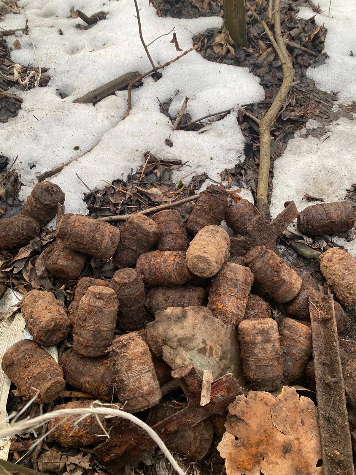 49 de grenade, descoperite pe malul unui râu din Harghita