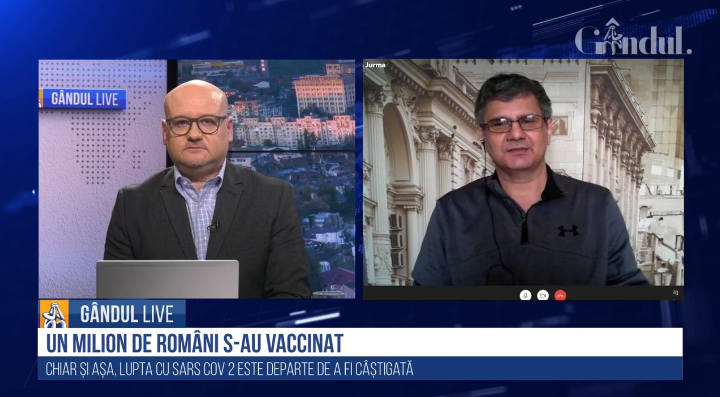 GÂNDUL LIVE. Octavian Jurma: „Capitala va intra în scenariul roșu, cel mai probabil, săptămâna viitoare”