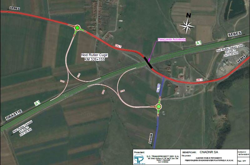 Investiție. CNAIR a semnat contractul pentru proiectarea a șase noi noduri rutiere pe două autostrăzi din vestul țării