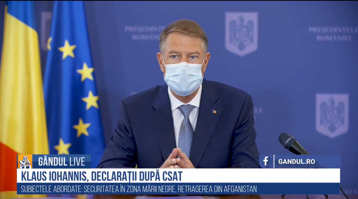 LIVE. Declarații Klaus Iohannis după ședința CSAT LIVE. Declarații Klaus Iohannis după ședința CSAT