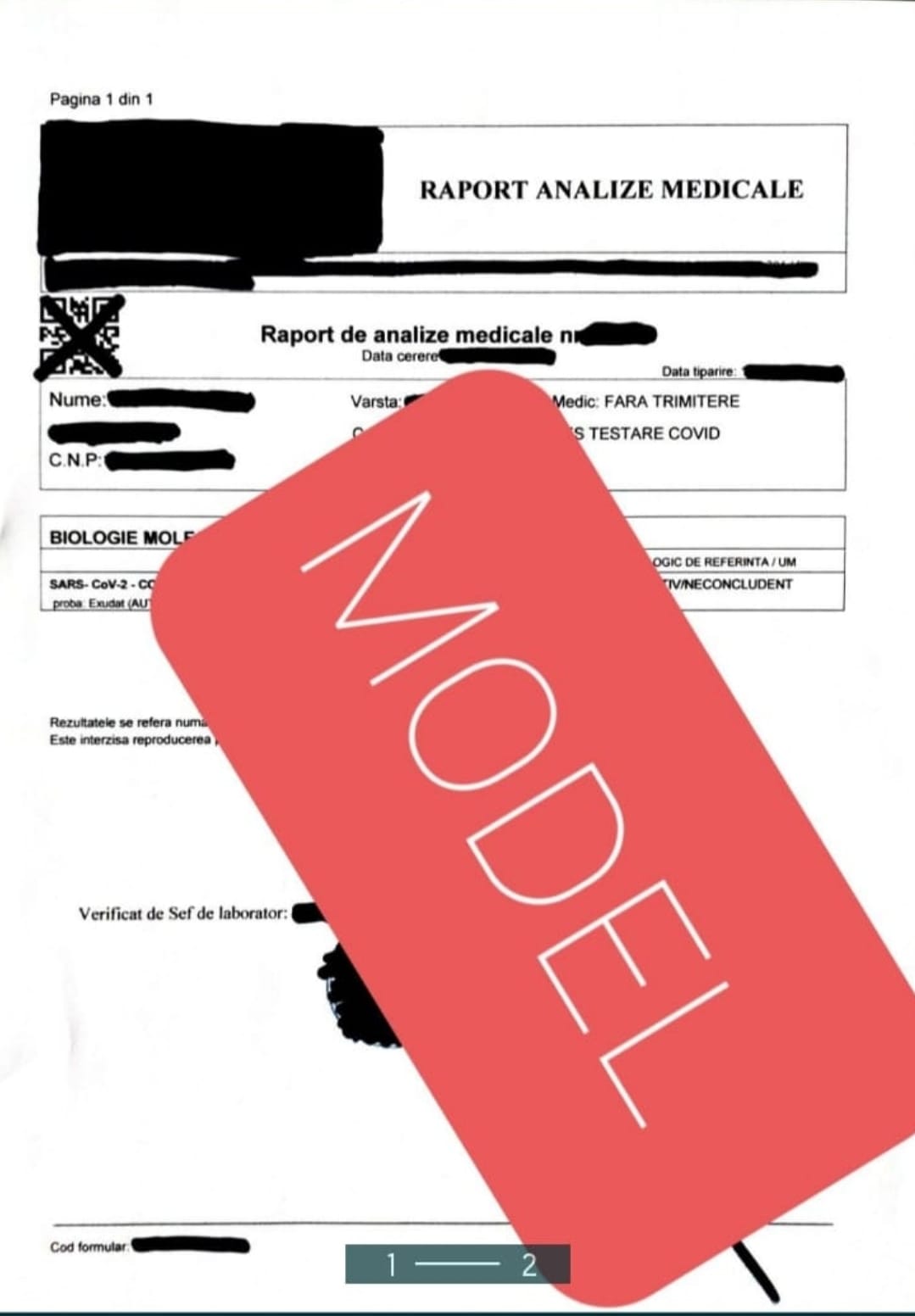 Teste false PCR, vândute cu 125 de lei pe OLX!