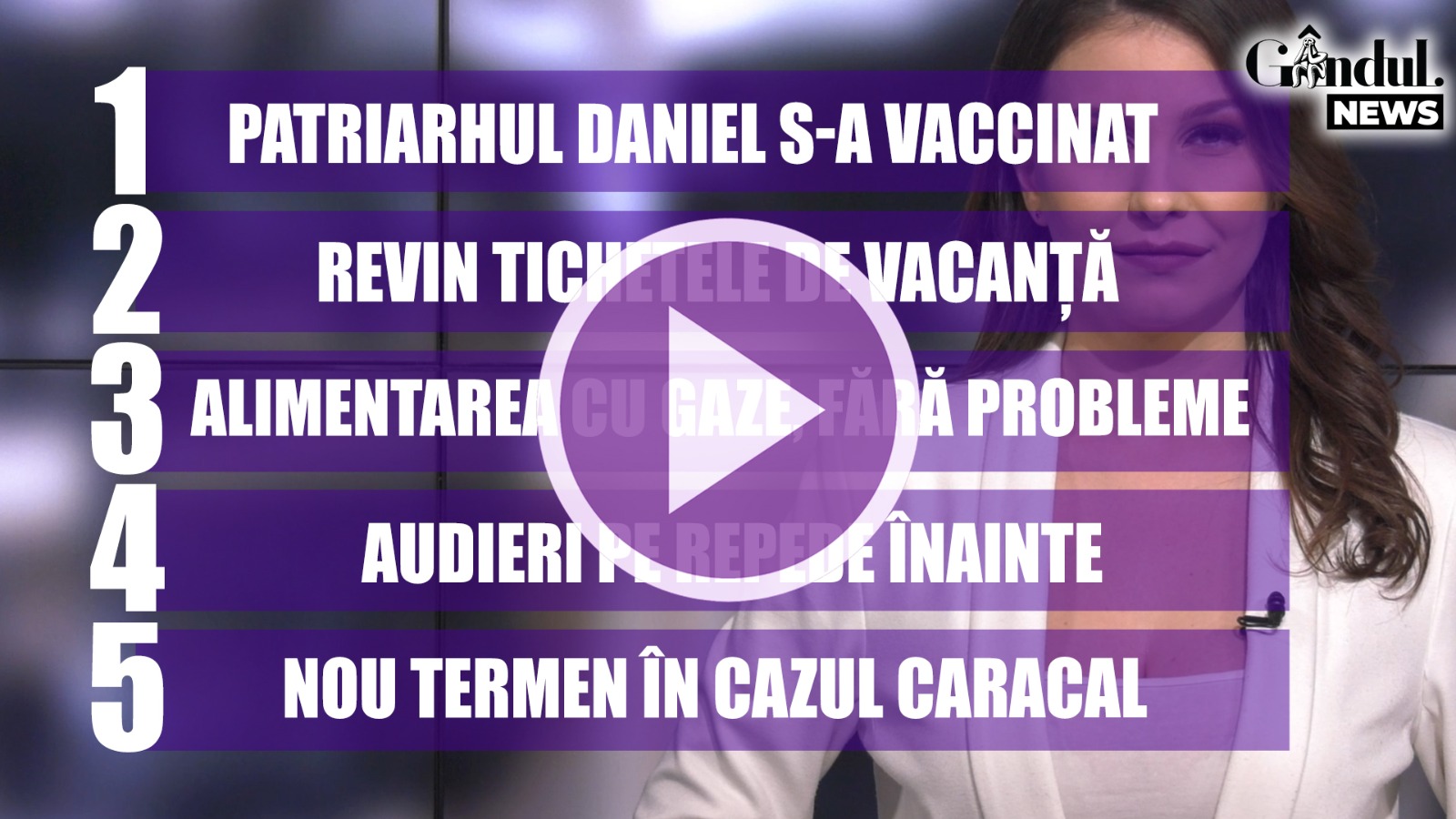 GÂNDUL NEWS. Patriarhul Bisericii Ortodoxe Române, Daniel, s-a vaccinat împotriva COVID