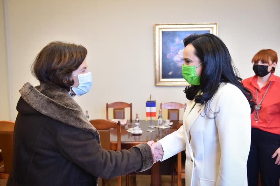 Întâlnire între Simona Bucura-Oprescu, Deputat PSD Argeş, şi Ambasadoarea Franţei, Laurence Auer