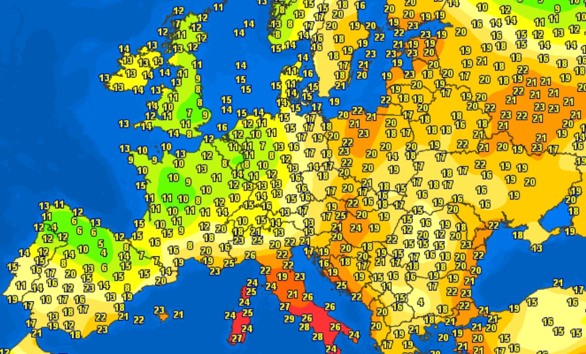 Răcoare neobișnuită în peninsula Iberică – În Spania au fost sub 3 grade noaptea, în timp ce în Rusia și Scandinavia erau și peste +20