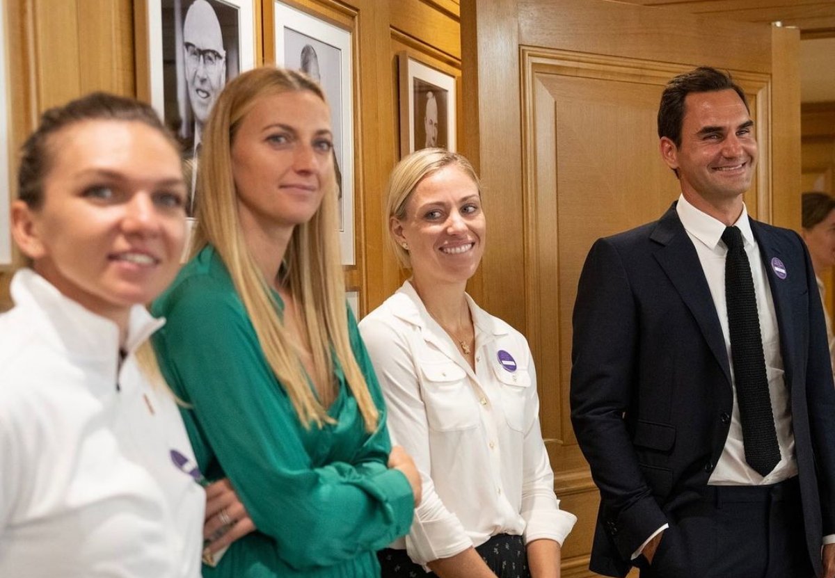 Imagini de colecție la Wimbledon 2022 – Simona Halep, premiată alături de Roger Federer, Rafael Nadal și alți campioni