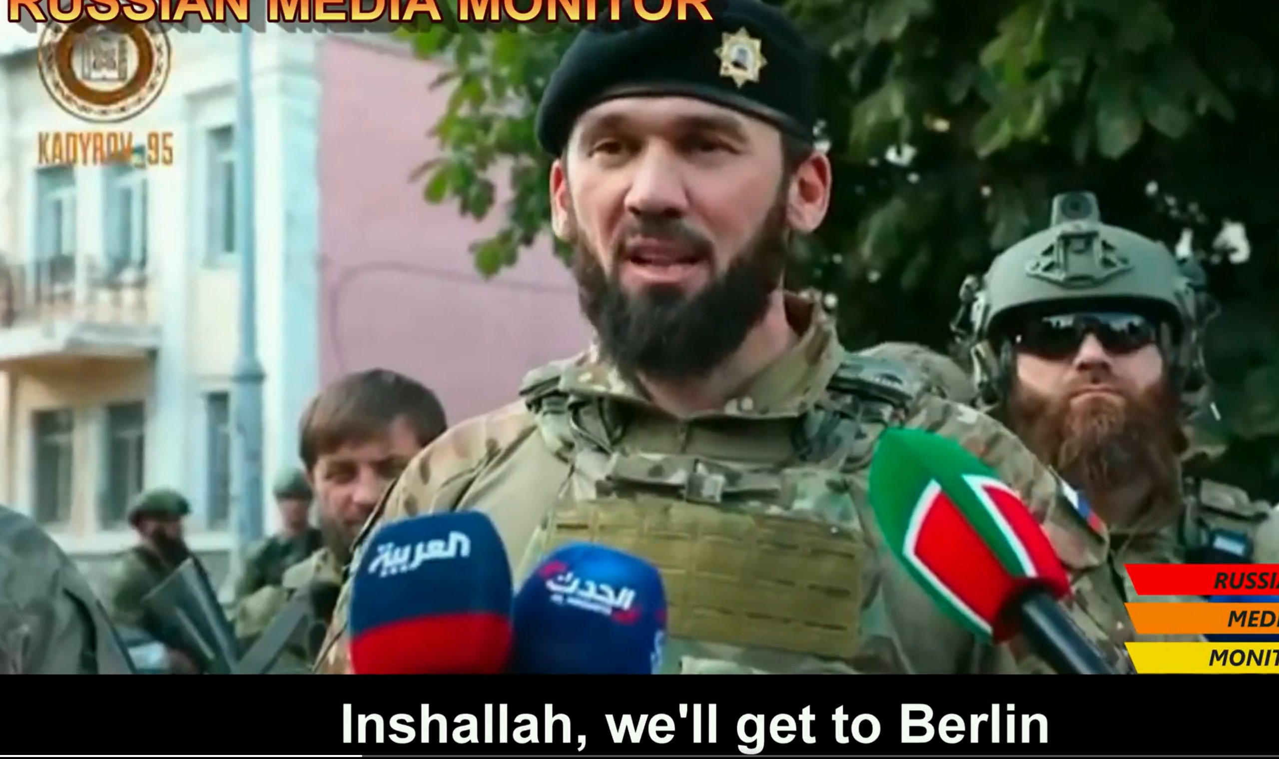 VIDEO ”Dacă suntem lăsați de Putin, ajungem la Berlin”. Cecenii care luptă în Ucraina spun că poartă un jihad pentru apărarea Islamului