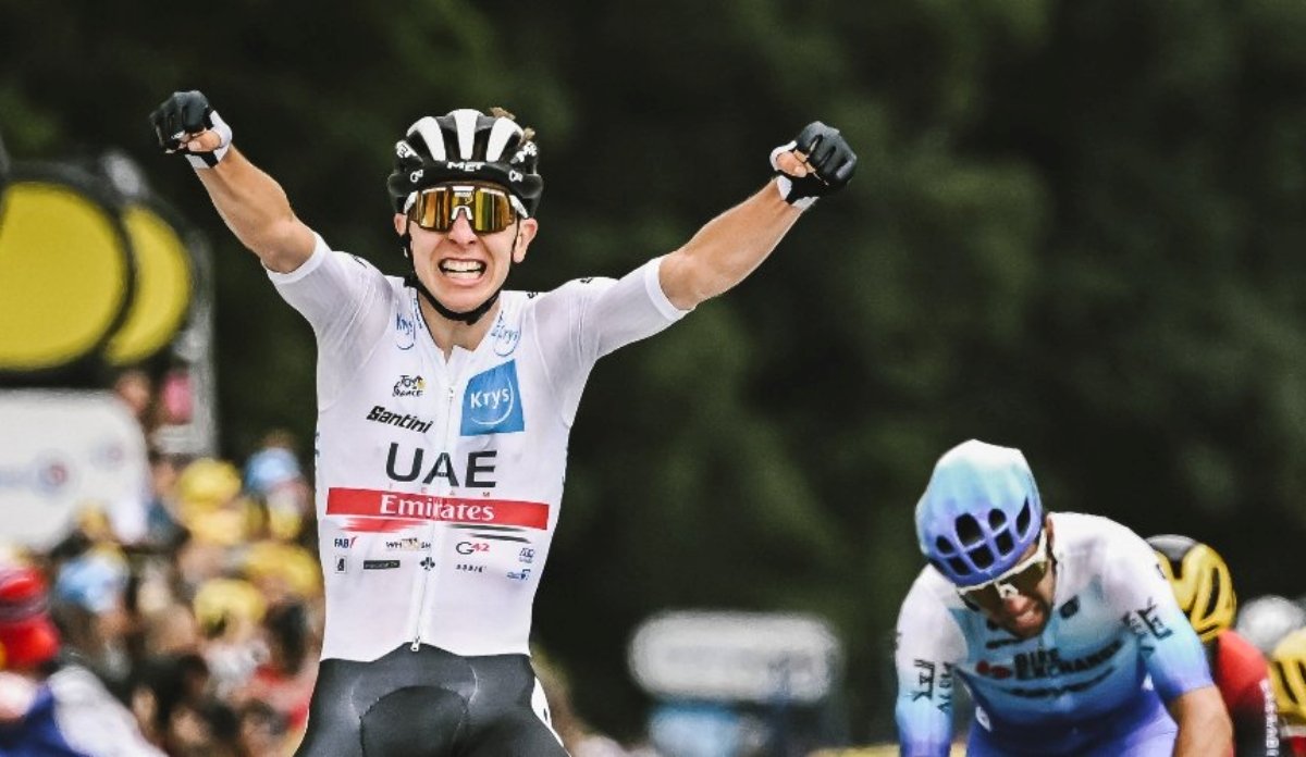 VIDEO Turul Franței: Tadej Pogacar a preluat tricoul galben, după ce a câștigat etapa a șasea