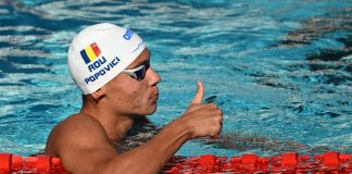 VIDEO CM Natație Juniori: Ștafeta masculină de 4×100 m liber, condusă de senzaționalul David Popovici, a cucerit aurul