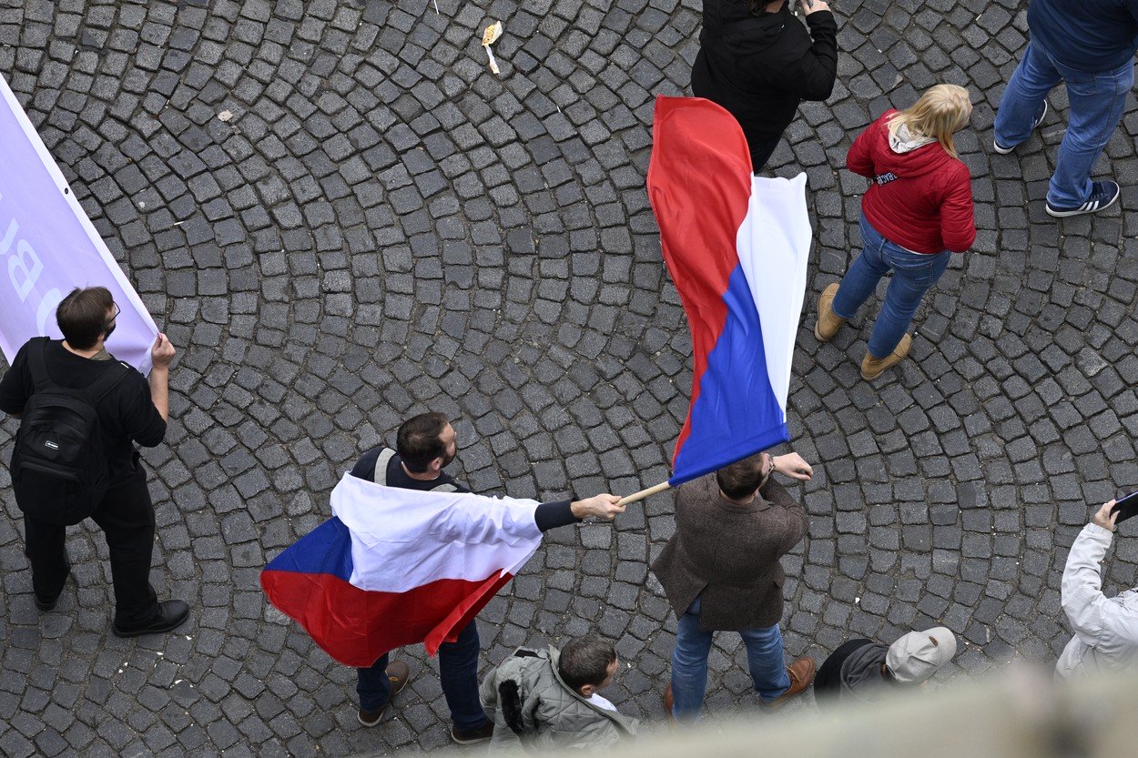 VIDEO Proteste „împotriva sărăciei” organizate în Cehia și Slovacia
