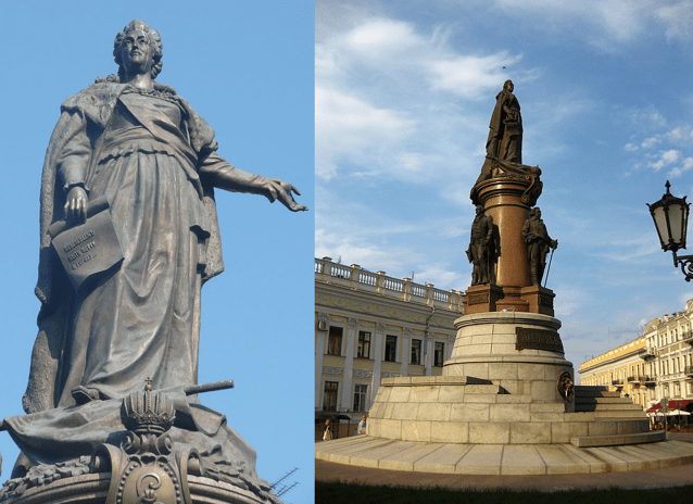 Statuia Ecaterinei cea Mare a fost îndepărtată din Odesa