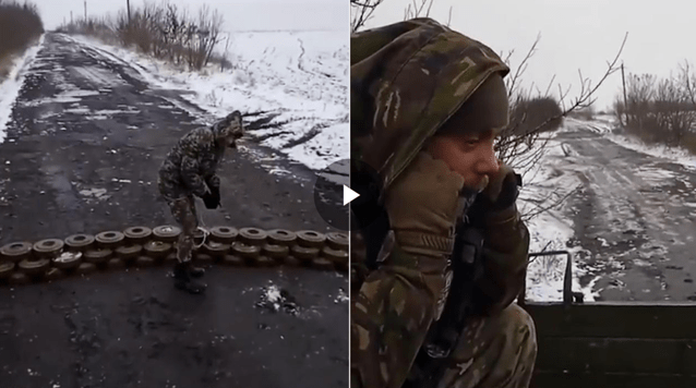 soldaţii ucraineni le găsesc şi le detonează