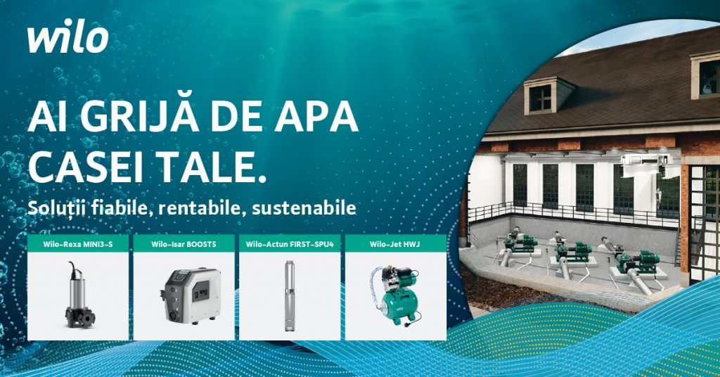 Top 5 sfaturi de la experții Wilo România în achiziția unei pompe de uz casnic