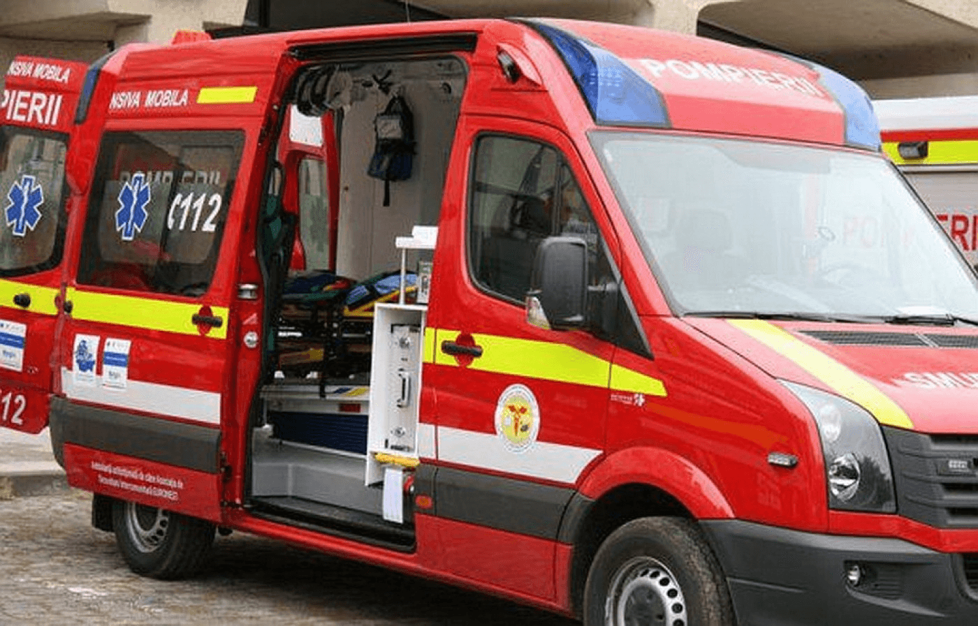 Ambulanța a băgat în spital un biciclist de 77 de ani din județul Cluj