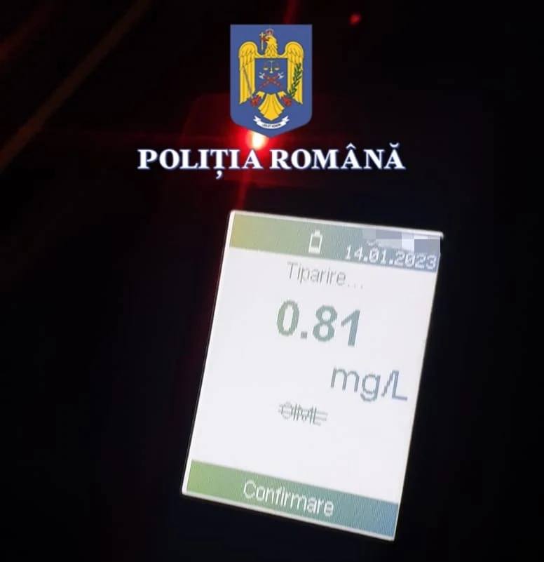 Șofer oprit cu 13 focuri de armă, în Olt. Este a doua intervenție cu armamentul din dotare, în acest an