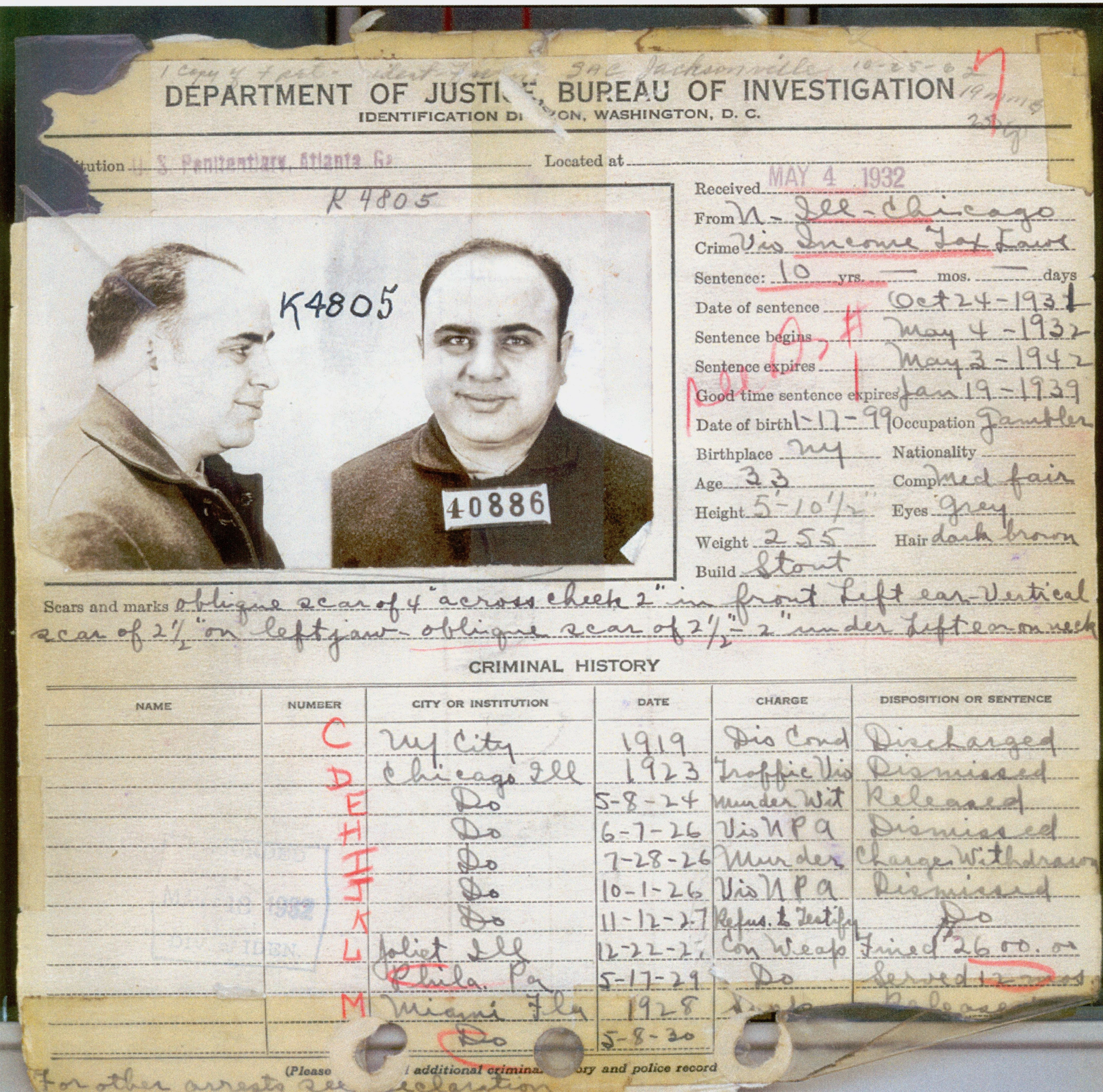 25 ianuarie: ziua în care a murit Al Capone, gangsterul care a dominat crima organizată, dar a fost condamnat pentru evaziune