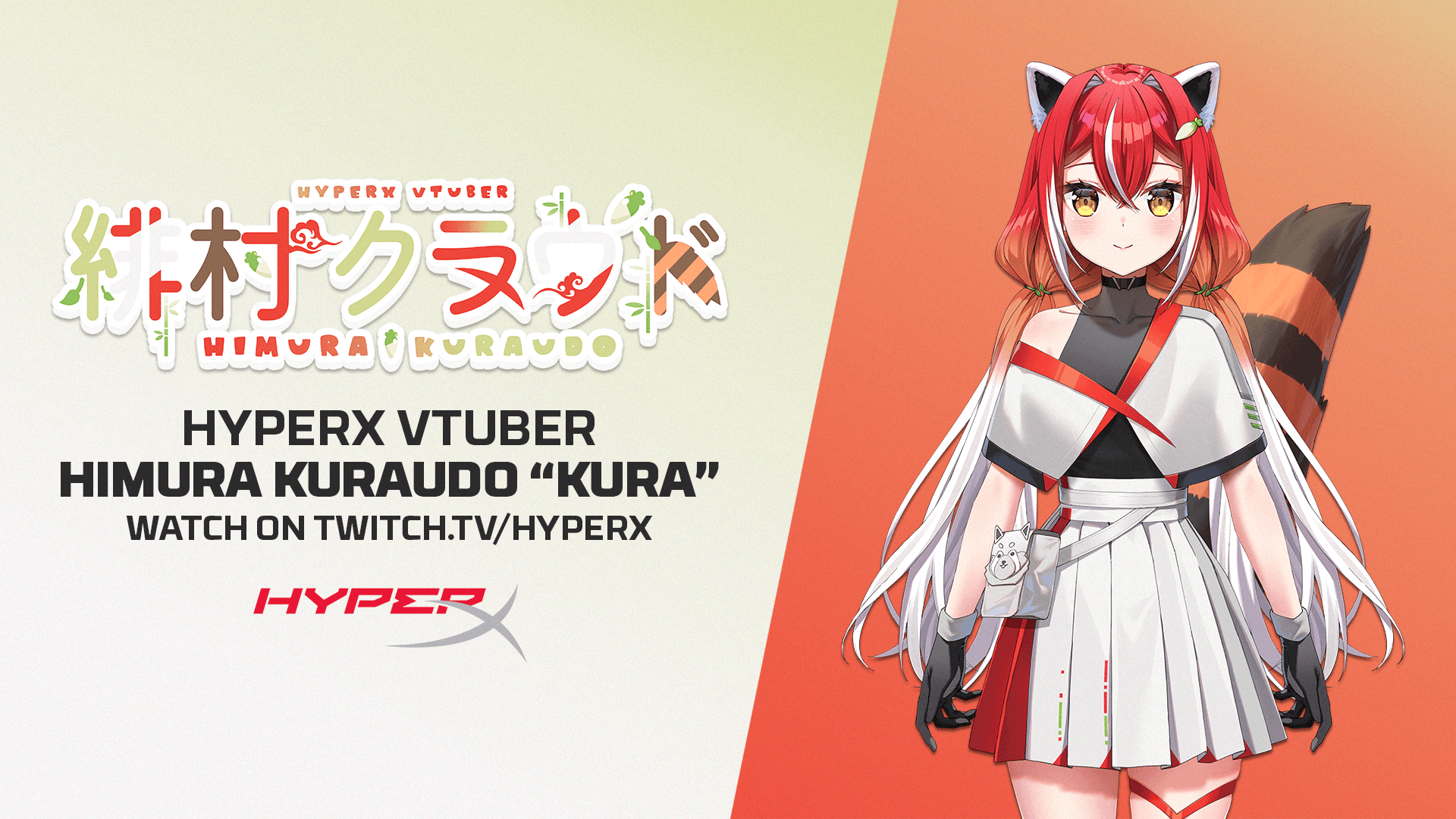 Himura Kuraudo, primul VirtualTuber care va face stream pe canalul de Twitch al HyperX 