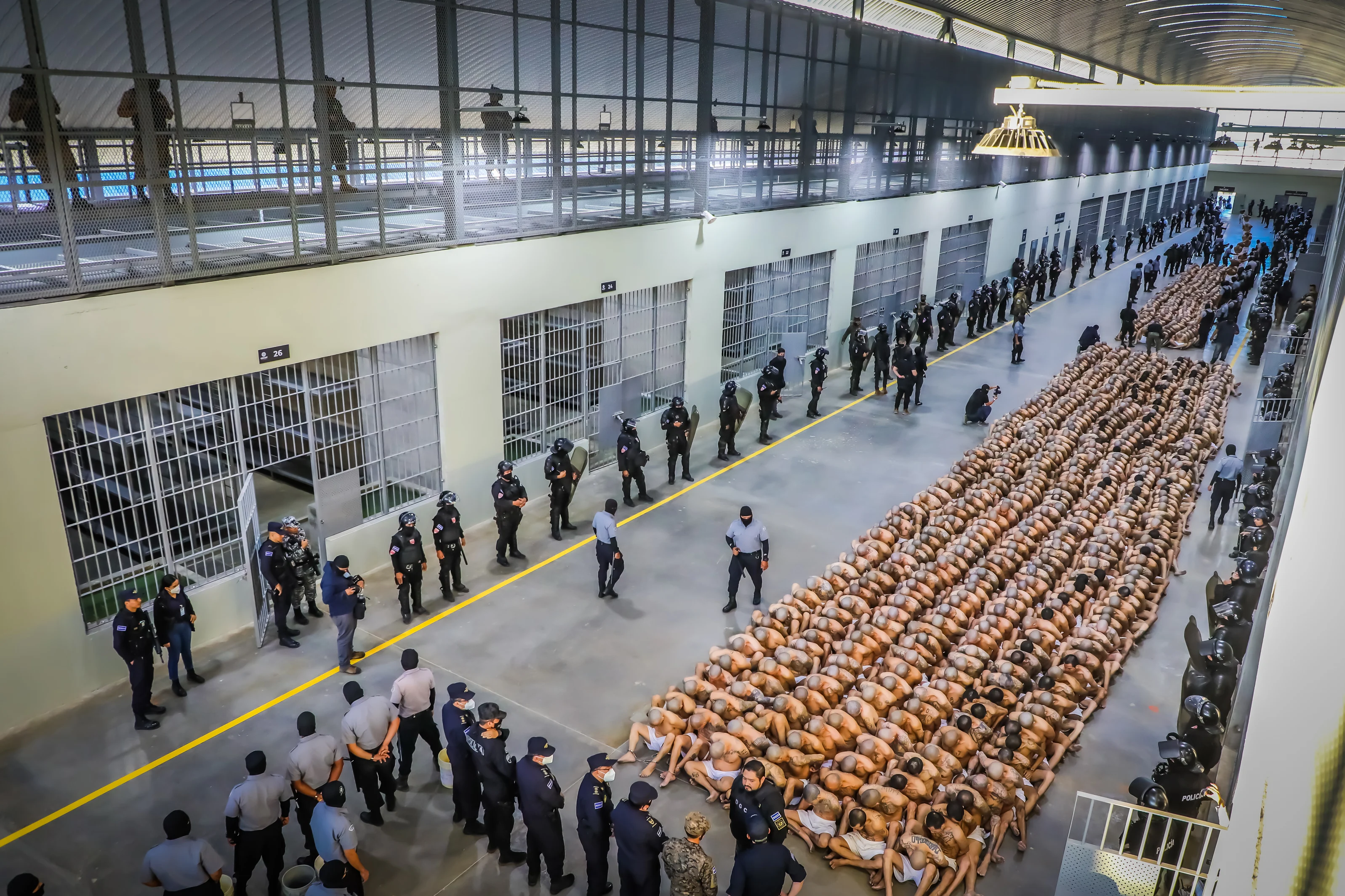 Una din cele mai mari închisori din lume a fost deschisă în El Salvador. FOTO Getty Images