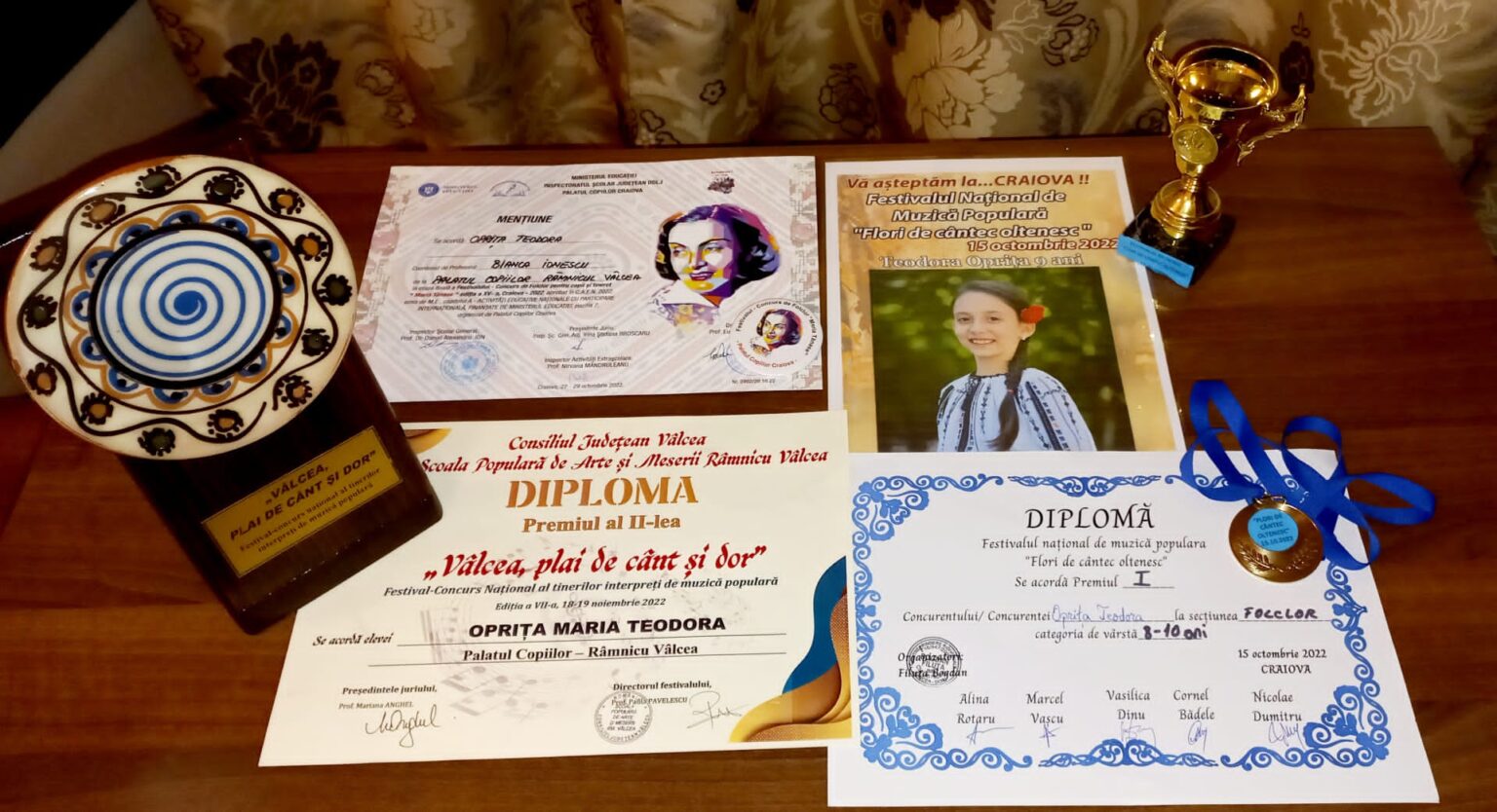 Eleva Şcolii Gimnaziale „Take Ionescu”, premiantă la concursurile de muzică populară