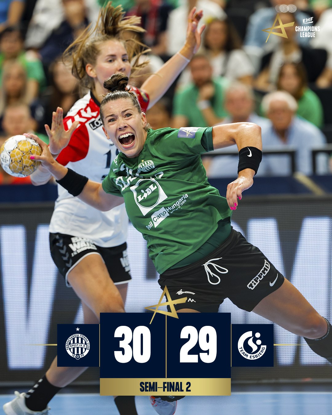 Finala Ligii Campionilor la handbal feminin: Ferencvaros vs. Vipers. Calificarea unguroaicelor, decisă la ultima fază VIDEO