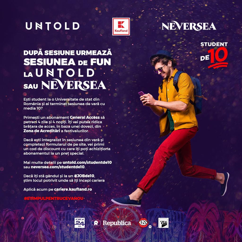 Studenții de 10 pot intra gratuit la NEVERSEA 2023