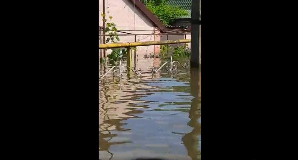 Imaginea dezastrului produs de distrugerea barajului Kahovka FOTO captură video