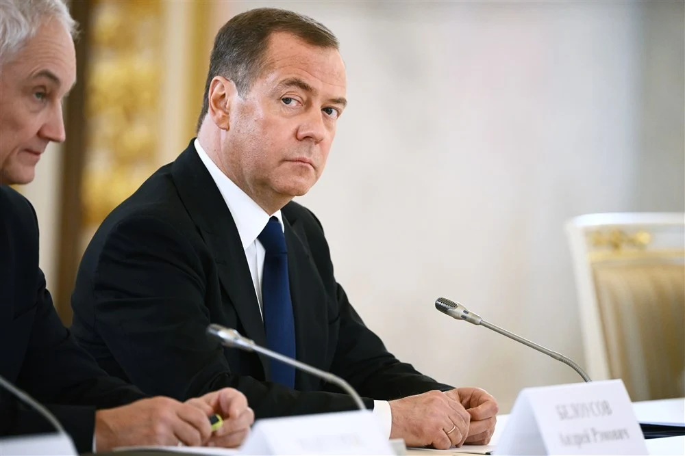Vicepreședintele Consiliului de Securitate al Federației Ruse, Dmitri Medvedev. Foto: EPA-EFE