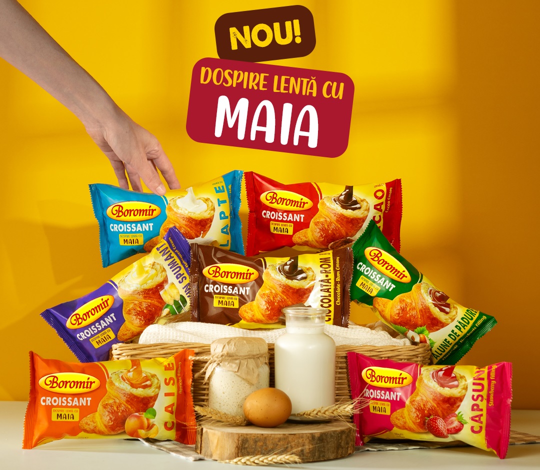 Nou, Croissant Boromir Dospit Lent cu Maia Naturală