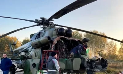 Doi copii au dat foc unui elicopter militar, într-o unitate militară din Rusia. Susțin că li s-a promis o recompensă de 20.000 de dolari