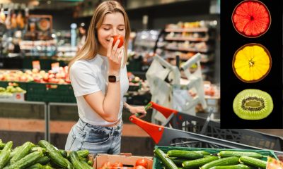 Eticheta „semafor” cu cod QR, în magazine