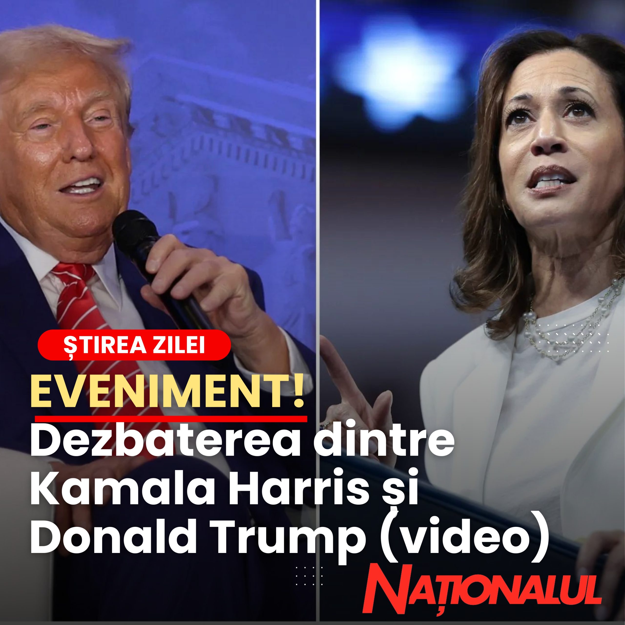 LIVE TEXT. A început dezbaterea dintre Kamala Harris și Donald Trump. Evenimentul ar putea decide câștigătorul alegerilor din SUA LIVE TEXT. A început dezbaterea dintre Kamala Harris și Donald Trump. Evenimentul ar putea decide câștigătorul alegerilor din SUA