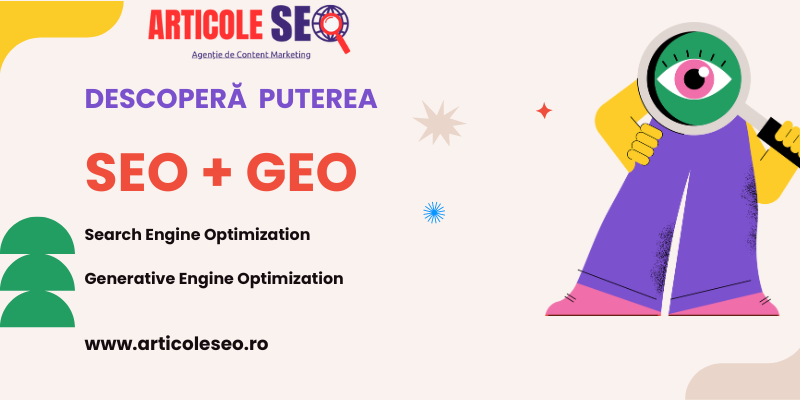 Este timpul să integrezi GEO în strategia ta SEO. Vezi aici de ce! Este timpul să integrezi GEO în strategia ta SEO. Vezi aici de ce!