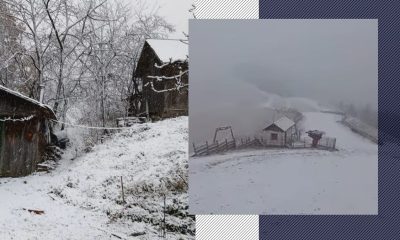 Imagini de poveste cu ZĂPADA de la munte. ANM a emis atenționări de Cod galben de ninsori pentru mai multe județe din țară